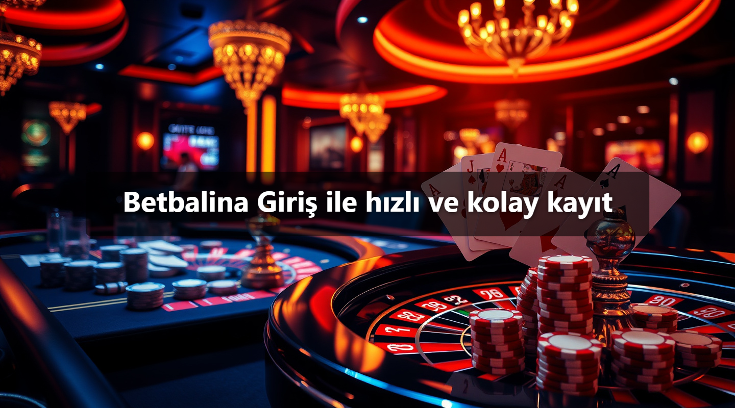Betbalina Giriş ile hızlı ve kolay kayıt